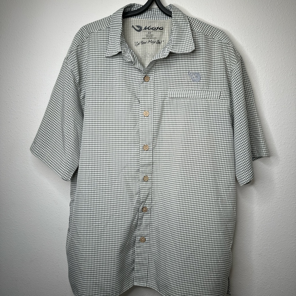 Mojo Gray Casual Button Down Shirt.